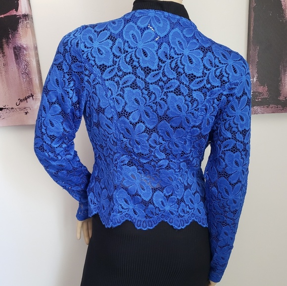 🌺HP🌺Floral Laced Zipper Jacket - Picture 2 of 5